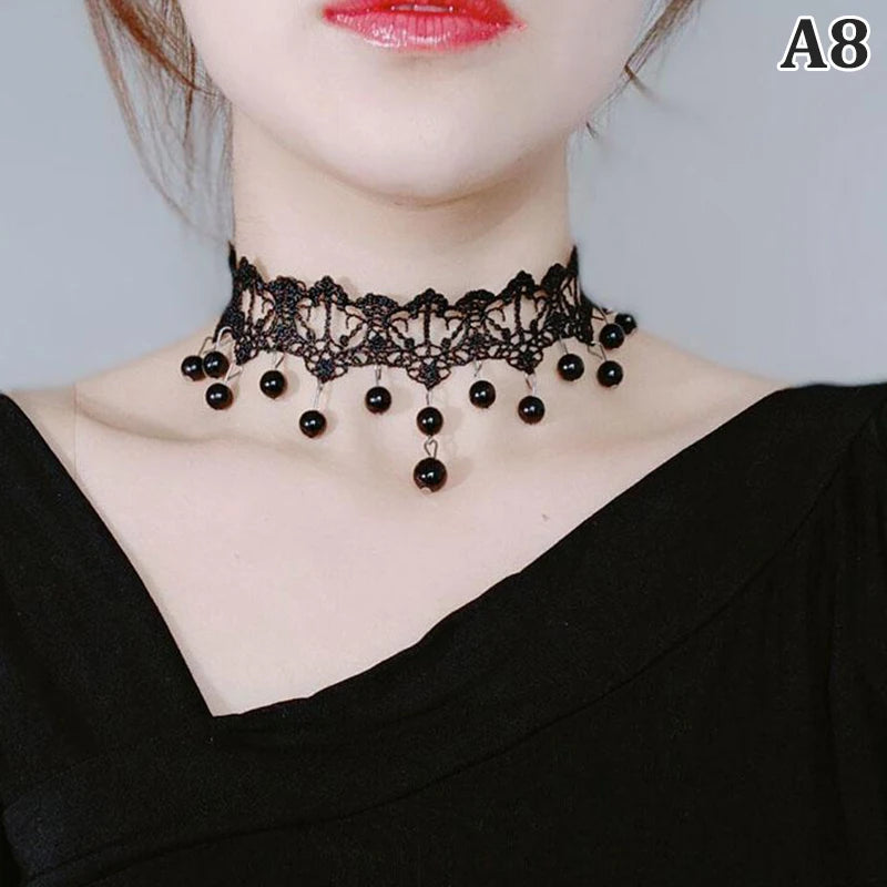 Collier Gothic Dentelle